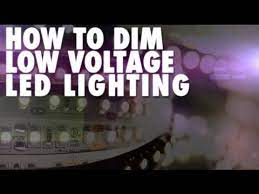 how to dim low vole led lighting