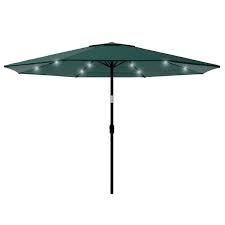 Patio Umbrella 10 Foot Pool And Deck Shade With Solar Powered