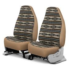 1st Row Tan Custom Seat Covers