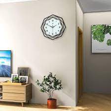 Modern Big Wall Clock For Kitchen Bedroom Home Decoration Extra Giant Wall Clock Battery Operated Decorative 18 In Black