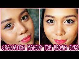 easy graduation makeup for brown eyes