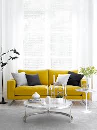 This Yellow Velvet Sofa Is Contemporary