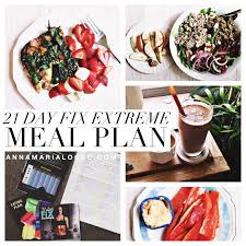 21 day fix extreme meal plan anna