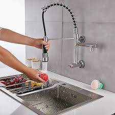 Wall Mounted Kitchen Sink Faucet Only