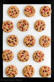 healthy cranberry oatmeal cookies amy