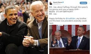 Worried about another birthday and getting older? Barack Obama Wishes Joe Biden Happy Birthday With A Meme Daily Mail Online
