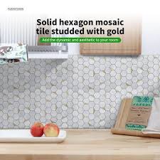 Longking Hexagon Mosaic Tiles Greyish