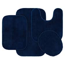 garland rug navy blue traditional plush