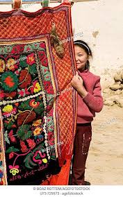 rugs and carpets kazakhstan stock