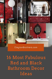 The simplest way to make a big impact in a small space like a. 16 Most Fabulous Red And Black Bathroom Decor Ideas To Get Inspired Jimenezphoto