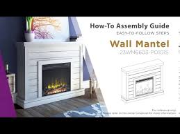 How To Assemble Wall Mantel 23wm6603