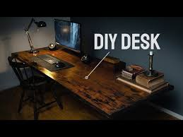 Building A Desk Using Wood Diy