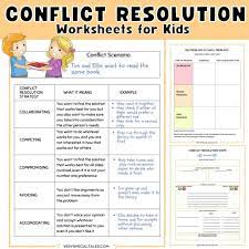 20 Fun Conflict Resolution Activities for Kids (Printable PDF): Worksheets,  Games and Activities - Very Special Tales