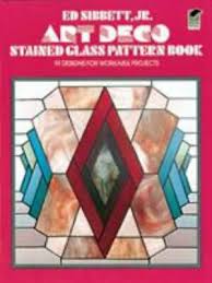 art deco stained glass pattern book