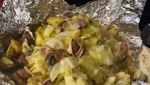 cabbage and sausage foil packets recipe