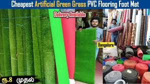 artificial green gr pvc flooring