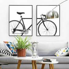 Minimalist Bike Print Bicycle Wall Art