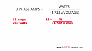 3 Phase Amp Equation