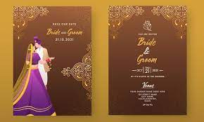 traditional indian wedding invitation