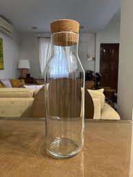 1 Litre Glass Jug With Cork Stopper