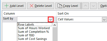 pivot table sort in excel how to sort