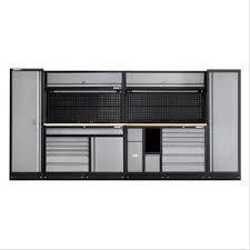 This compact garage workbench with drawers has an expanding top that folds out for extra work space and tucks away when not in use. Workshop Garage Metal Tool Cabinet Set High Quality Garage Storage Workbench With Cabinets Tool Box Set Professional From China Tradewheel Com