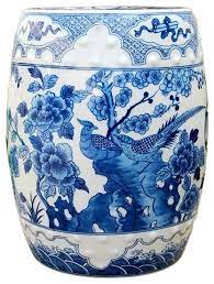 Vintage Style Blue And White Porcelain