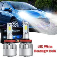 2pcs h11 white led headlight bulbs low