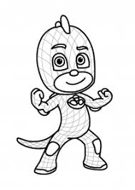 Masked tree frog swimming vector. Pj Masks Free Printable Coloring Pages For Kids