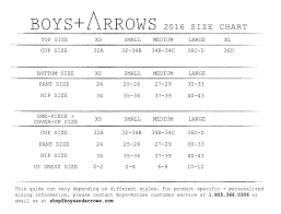 Boys Arrows Size Chart Boys Best Brand Size Chart