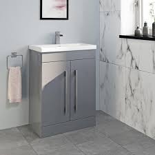 Grey Bathroom Vanity Units Plumbworld