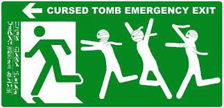 Cursed tomb emergency exit | Work humor, Funny memes, Nerd decor