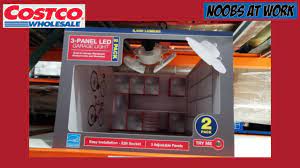 costco 3 panel led garage light 2 pack