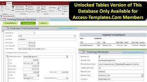 Employee Training Management And Tracking In Ms Access