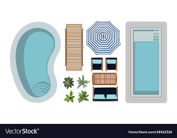 Outdoor Furniture Design Icons Vector Image
