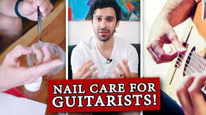 nail care for guitar players tutorial