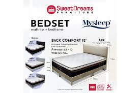 back comfort bed set a77 a99