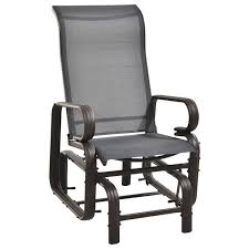Outsunny Rocking Chair 2 Person Black