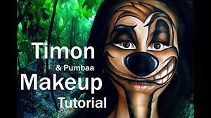 timon pumbaa makeup tutorial by