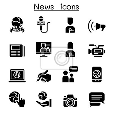 ✓ free for commercial use ✓ high quality images. News Icon Set Fototapete Fototapeten Neueste Frisch Idee Myloview De