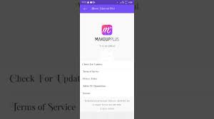 how to setting makup plus app how to