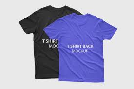 free front back t shirt mockup psd