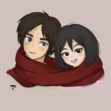 fan art eren and mikasa thoughts on