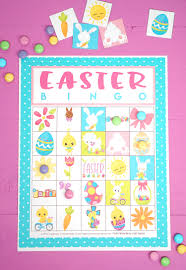 Easter themed i spy activity for kids! Free Printable Easter Bingo Game Cards Happiness Is Homemade