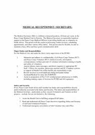 Medical Receptionist Cover Letter With No Experience