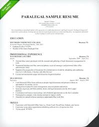 Sample Resume For Paralegal Sample Resume Paralegal Assistant Sample