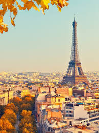 Autumn Panorama Eiffel Tower Section