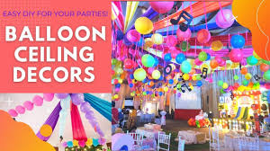 5 balloon ceiling decoration ideas for