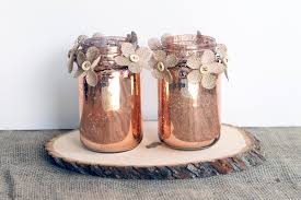 Diy Copper Centerpieces From Mason Jars
