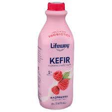 kefir cultured low fat milk raspberry